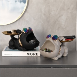 Hộp đựng đồ decor trang trí hình chó Bulldog Pháp cao...