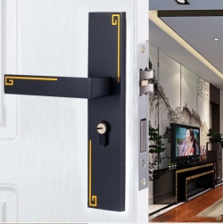 Khóa cửa tay gạt cửa gỗ hiện đại 081