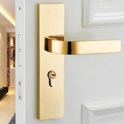 Khóa cửa tay gạt màu vàng sang trọng 096