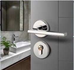 Khóa Tay Gạt Inox 304 Chính Hãng Dùng Cho Cửa Gỗ, Cửa Sắt