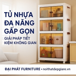 Tủ Nhựa Đựng Đồ Đa Năng Gấp Gọn Giải Pháp Thông Minh Tiết...