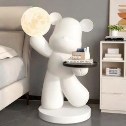Tượng Decor trang trí gấu cầm mặt trăng cực độc đáo...