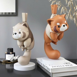 Tượng gấu mèo decor trang trí 013