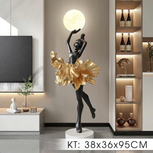 Tượng decor trang trí hình vũ công ballet 011