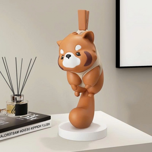 Tượng gấu mèo decor trang trí 013