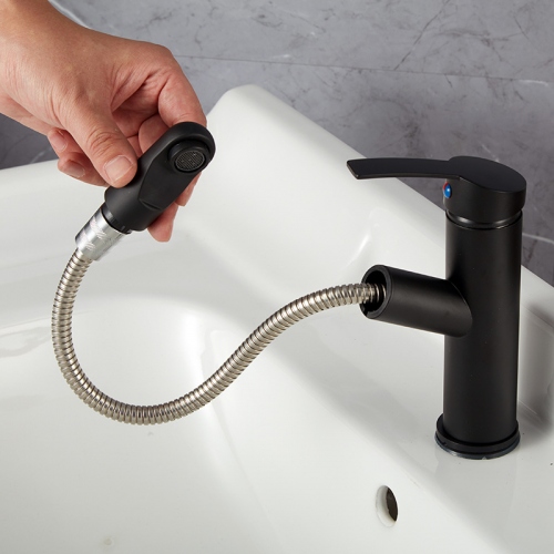 Vòi Nước Lavabo Nóng Lạnh Có Dây Rút VRMSP008