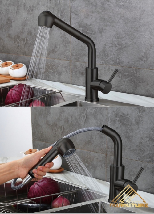 Vòi nước rửa chén dây rút khác vòi thông thường như thế nào
