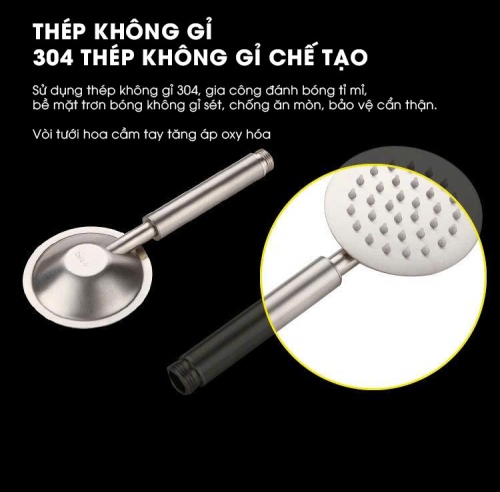 Vòi sen tắm nóng lạnh inox 304 cao cấp 090